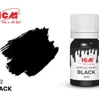 ICM Basic Colours 1002 Black 12ml