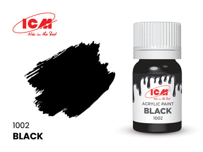 ICM Basic Colours 1002 Black 12ml