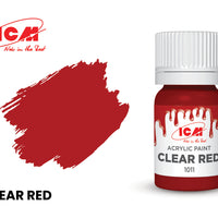 ICM Clear Colours 1011 Clear Red 12ml