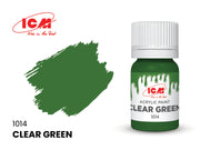 ICM Clear Colours 1014 Clear Green 12ml