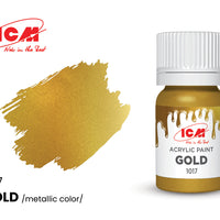 ICM Metallic Colours 1017 Gold 12ml