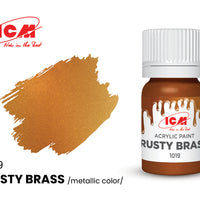 ICM Metallic Colours 1019 Rusty Brass 12ml