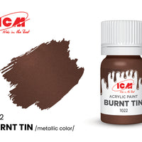 ICM Metallic Colours 1022 Burnt Tin 12ml