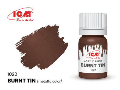 ICM Metallic Colours 1022 Burnt Tin 12ml