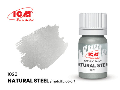 ICM Metallic Colours 1025 Natural Steel 12ml