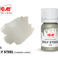 ICM Metallic Colours 1026 Oily Steel 12ml