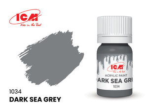 ICM Grey Colours 1034 Dark Sea Grey 12ml