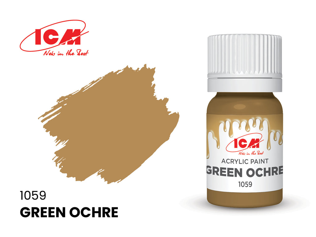 ICM Brown Colours 1059 Green Ochre 12ml