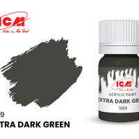 ICM Green Colours 1069 Extra Dark Green 12ml