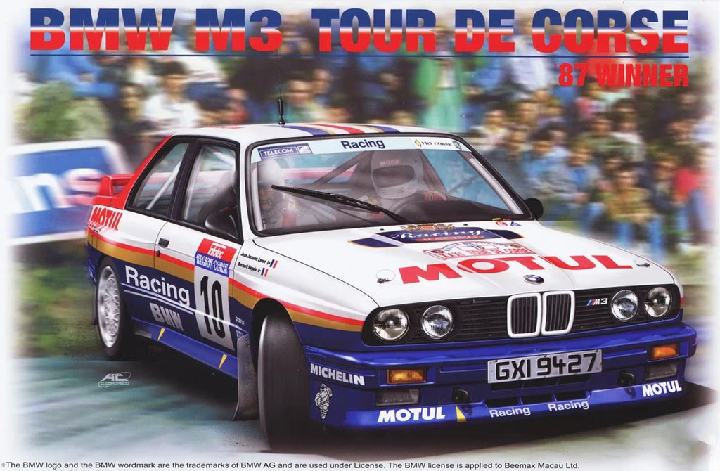 Beemax 1/24 BMW M3 E30 tour de corse Winners 1987 BX24029