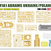 Ryefield Models 1/35 M1A1 ABRAMS UKRAINE/POLAND 2 in 1 Ltd Edition RM5106