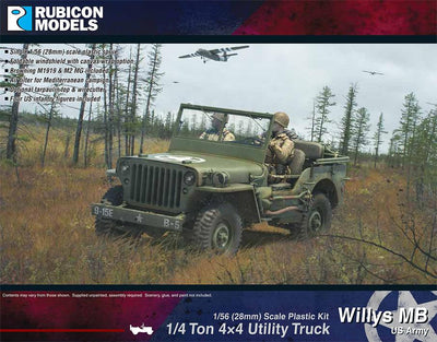 Rubicon Models 1/56 280049 - Willys MB ¼ ton 4x4 Truck (US Standard)