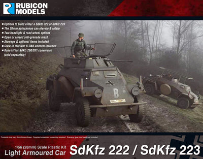 Rubicon Models 1/56 280062 - SdKfz 222/223 Light Armoured Car