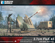 Rubicon Models 1/56 280074 - 3.7cm Flak43 with SdAh 58 Trailer & Crew