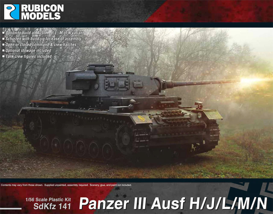 Rubicon Models 1/56 280092 - Panzer III Ausf H/J/L/M/N