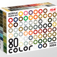 ICM Big Paint Set 80 x 12ml Colours 3004