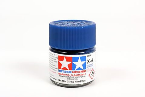 Tamiya 10ml Acrylic Paint X-4 Blue