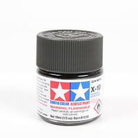 Tamiya 10ml Acrylic Paint X-10 Gun Metal