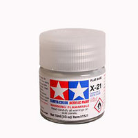 Tamiya 10ml Acrylic Paint X-21 Flat Base