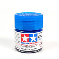 Tamiya 10ml Acrylic Paint X-23 Clear Blue