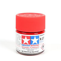 Tamiya 10ml Acrylic Paint X-27 Clear Red