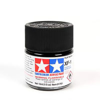 Tamiya 10ml Acrylic Paint XF-1 Flat Black