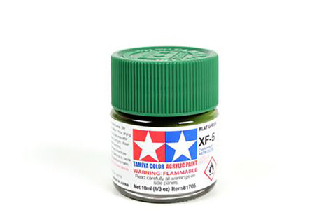 Tamiya 10ml Acrylic Paint XF-5 Flat Green