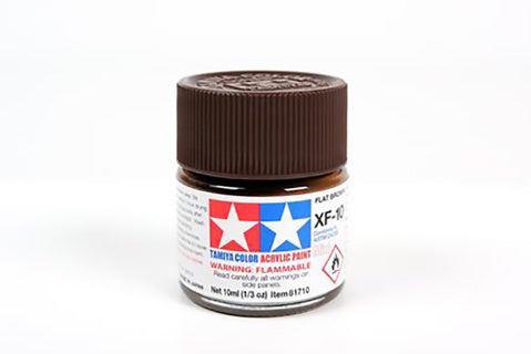 Tamiya 10ml Acrylic Paint XF-10 Flat Brown