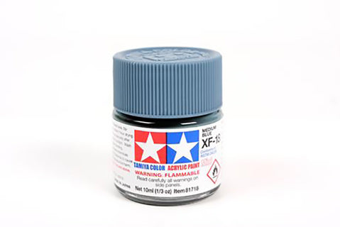 Tamiya 10ml Acrylic Paint XF-18 Medium Blue