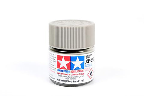 Tamiya 10ml Acrylic Paint XF-20 Medium grey