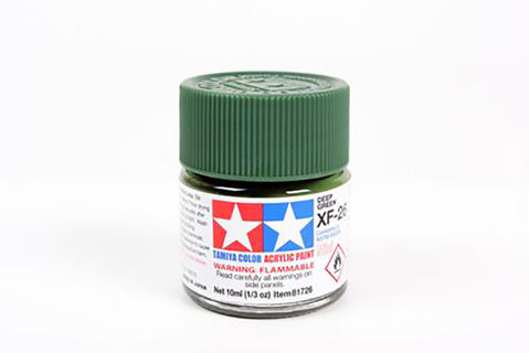 Tamiya 10ml Acrylic Paint XF-26 Deep Green