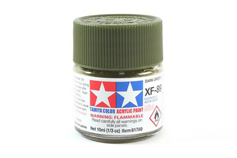 Tamiya 10ml Acrylic Paint XF-89 Dark Green 2