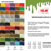 ICM Green Colours 1070 German Field Grey 12ml