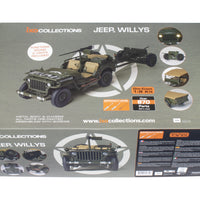 iXO Collections 1/8  WILLYS JEEP® with Trailer, 37mm Anti-tank Gun and M2 Machine gun - IXCJPWFK