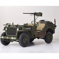 iXO Collections 1/8  WILLYS JEEP® with Trailer, 37mm Anti-tank Gun and M2 Machine gun - IXCJPWFK