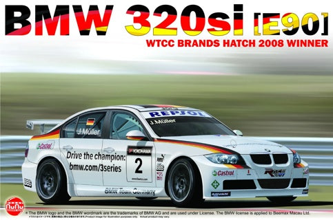 NUNU 1/24 BMW 320si E90 WTCC Brands Hatch 2008 Winner NU24037