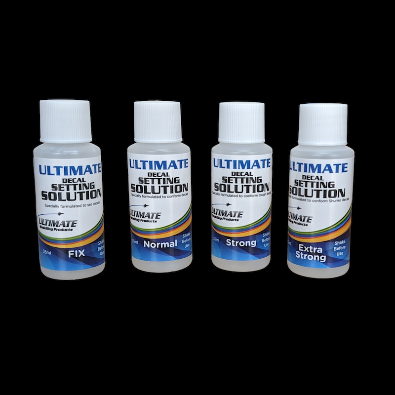 Ultimate Decal Setting Solution MEGA Bundle - Normal, Strong, Extra Strong & FIX (4 bottles)