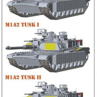 Ryefield Models 1/35 U.S. Main Battle Tank M1A2 SEP Abrams TUSK I / TUSK II / M1A1 TUSK 3 in 1 RM5004