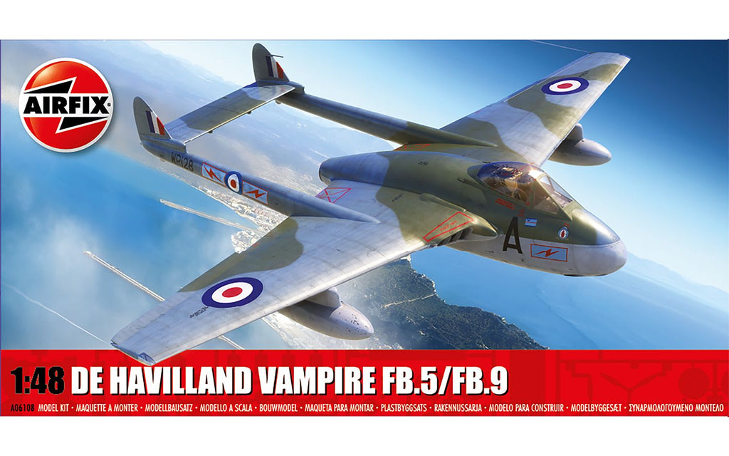 Airfix 1/48 de Havilland Vampire FB.5/FB.9 A06108