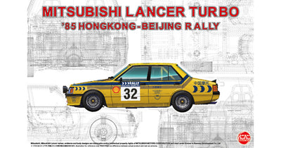 NUNU 1/24 Mitsubishi Lancer 2000 Turbo Hongkong - Beijing Rally'85 NU24032